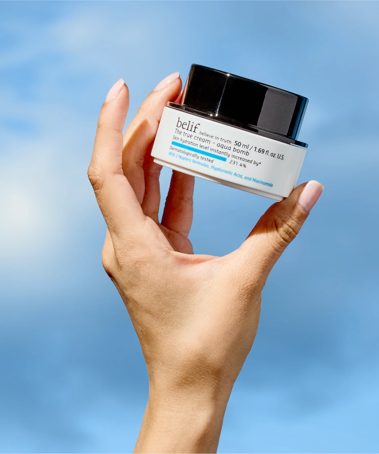 belif Aqua Bomb – Daily Niacinamide Hydrating Moisturizer, Lightweight Plumping Facial Cream with Hyaluronic Acid & Squalane, Cooling Effect, Anti-Aging, Korean Skincare