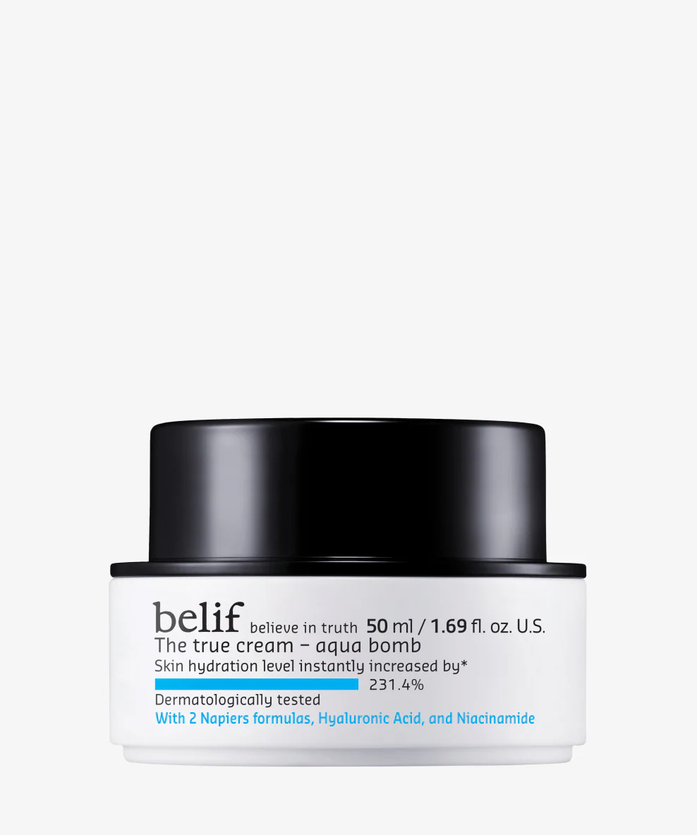 belif Aqua Bomb – Daily Niacinamide Hydrating Moisturizer, Lightweight Plumping Facial Cream with Hyaluronic Acid & Squalane, Cooling Effect, Anti-Aging, Korean Skincare