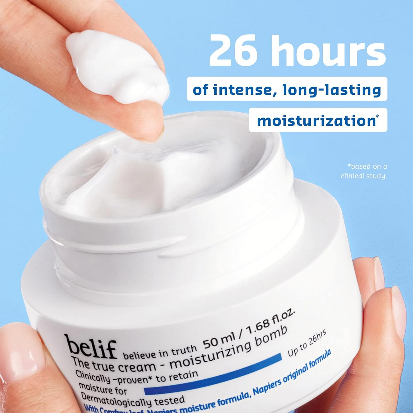 belif Aqua Bomb – Daily Niacinamide Hydrating Moisturizer, Lightweight Plumping Facial Cream with Hyaluronic Acid & Squalane, Cooling Effect, Anti-Aging, Korean Skincare