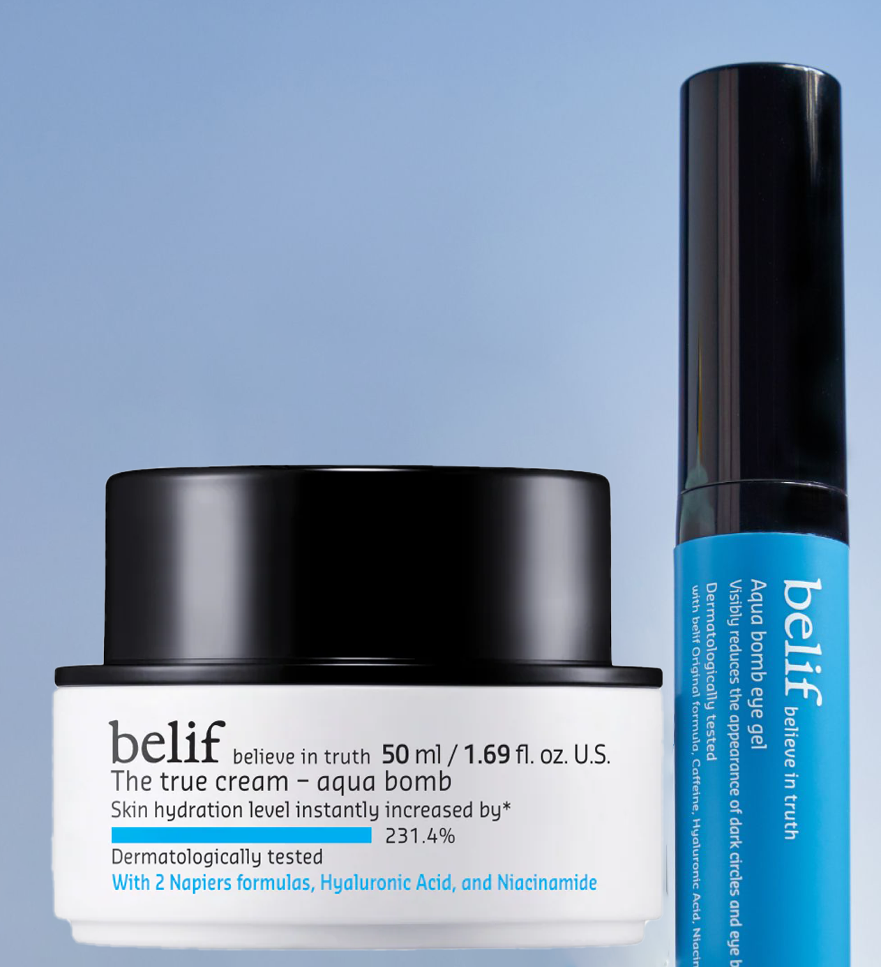 belif Aqua Bomb – Daily Niacinamide Hydrating Moisturizer, Lightweight Plumping Facial Cream with Hyaluronic Acid & Squalane, Cooling Effect, Anti-Aging, Korean Skincare