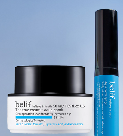 belif Aqua Bomb – Daily Niacinamide Hydrating Moisturizer, Lightweight Plumping Facial Cream with Hyaluronic Acid & Squalane, Cooling Effect, Anti-Aging, Korean Skincare