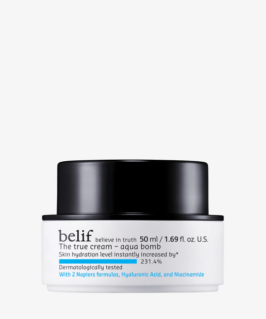 belif Aqua Bomb – Daily Niacinamide Hydrating Moisturizer, Lightweight Plumping Facial Cream with Hyaluronic Acid & Squalane, Cooling Effect, Anti-Aging, Korean Skincare